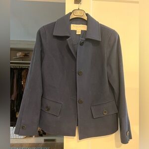 Doncaster Navy Blue Wool Blend Blazer l 12